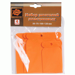 Set of plastic spatulas Set of plastic spatulas