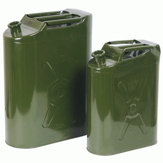 Steel canister with screw cap