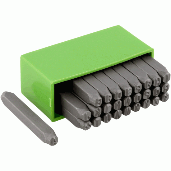 Letter Punches set A 8 mm (TEHMASH) 14449