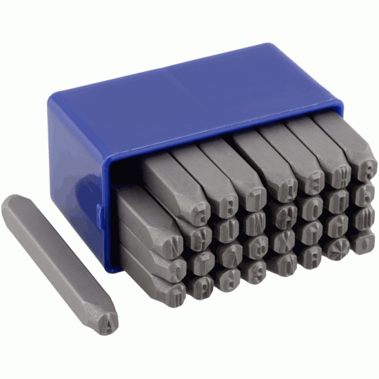 Letter Punches set A 2 mm (TEHMASH) 13222