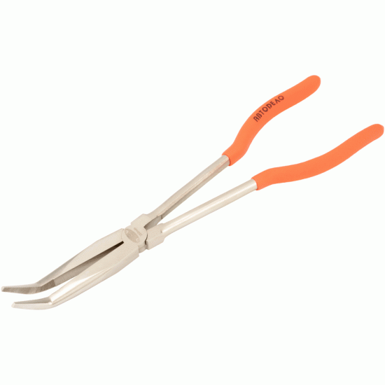 Long nose pliers curved L 280 mm (AvtoDelo) 30440