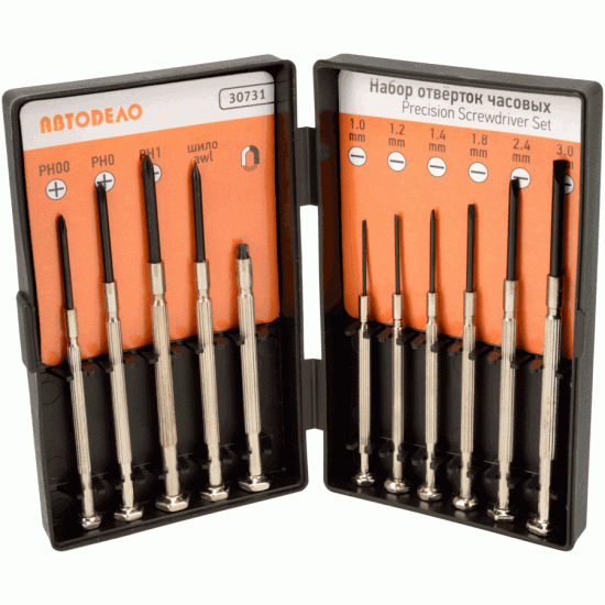 Precision Screwdriver Set Number of items 11 (AvtoDelo) 30731