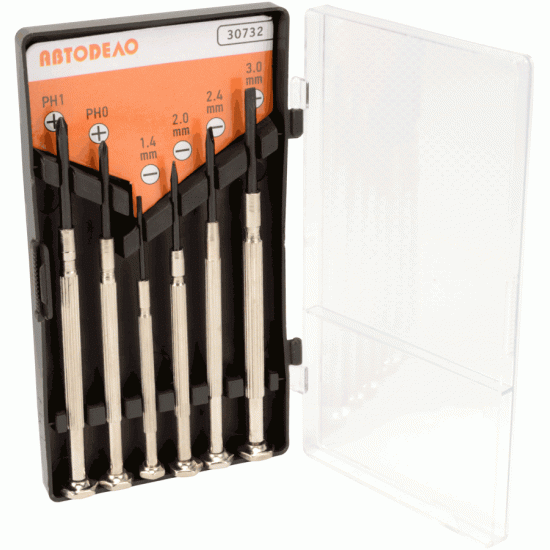 Precision Screwdriver Set Number of items 6 (AvtoDelo) 30732