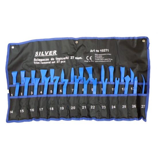 interior panel puller set 27pcs,SILVER Items quantity 27 pcs 331027