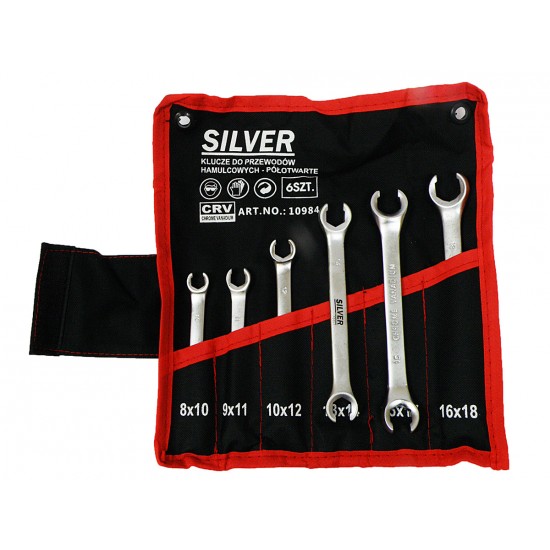 Set of split wrenches (rolling) , 6 pcs, SILVER Items quantity 6 pcs 331098