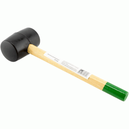 Rubber mallet with wooden handle Weight 0,255 kg (TEHNIK) 335034