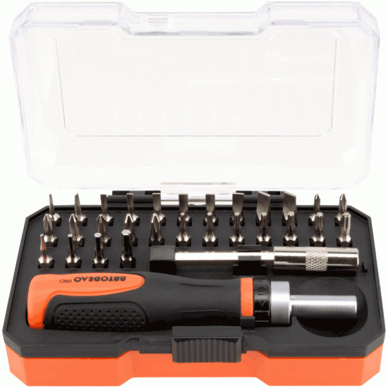 Screwdriver with interchangeable inserts Number of items 30 (AvtoDelo) 36730