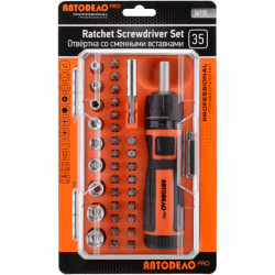 Screwdriver with interchangeable inserts Screwdriver with interchangeable inserts