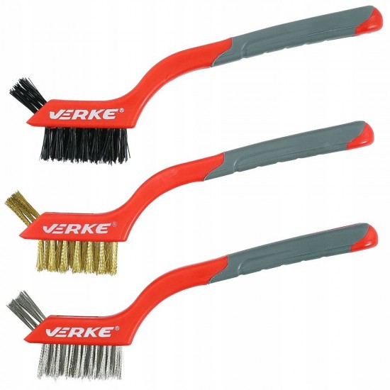 3pcs 180mm stripper brush set (small) VERKE L 180 mm 380081