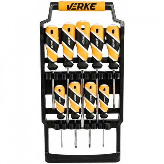 Screwdriver set 9pcs, S2 VERKE PREMIUM LINE Items quantity 9 pcs 380109