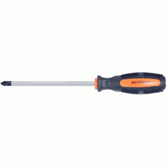 Screwdriver with a square rod Size PH2x200 mm (AvtoDelo) 39410