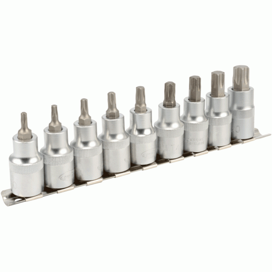 Socket set with Torx® bit 1/2