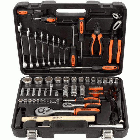 Automotive tool set 72 pcs 1/4