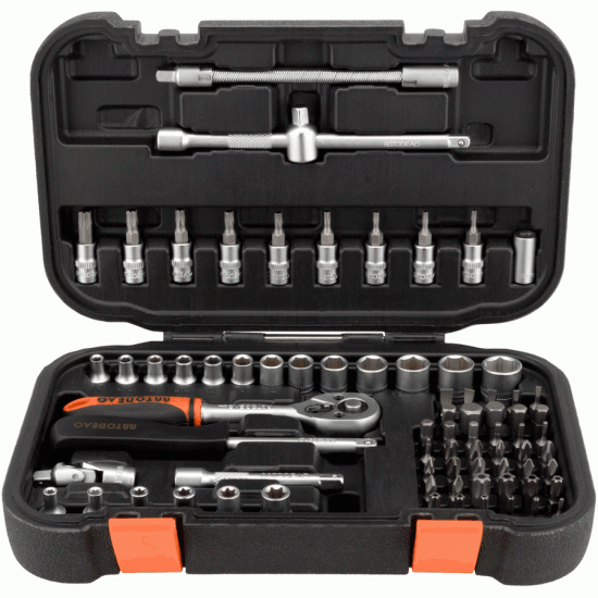 Tool set 76 pcs. 1/4 