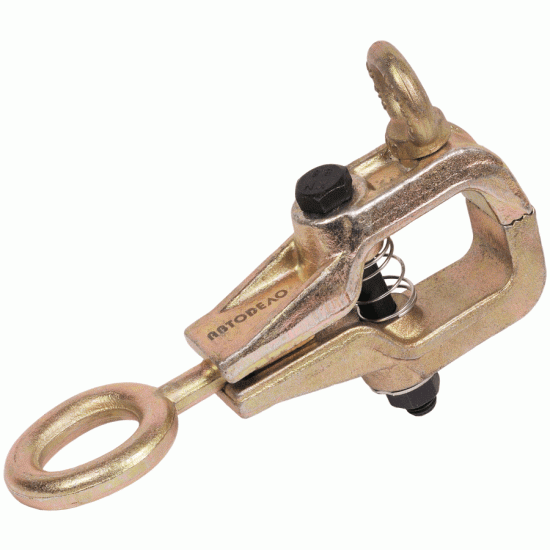 Car body repair pull clamp with two functions