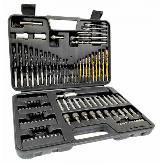 Bit and drill bit set, 109 pcs , SILVER Items quantity 109 pcs 411550