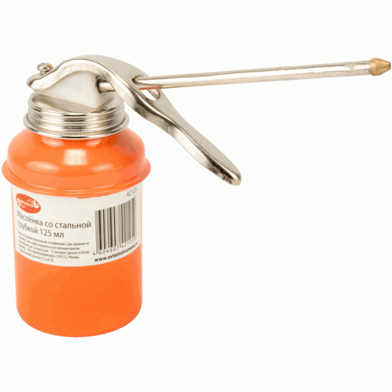 Oil can with steel nozzle Volume 125 ml (AvtoDelo) 42125