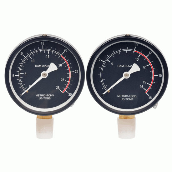 Hydraulic press pressure gauge Max pressure 28 tons (AvtoDelo) 43828