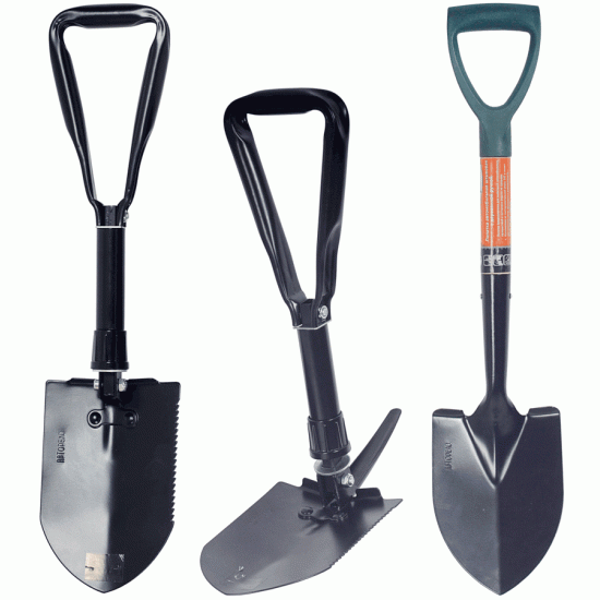 Car folding shovel L 580 mm (AvtoDelo) 44001