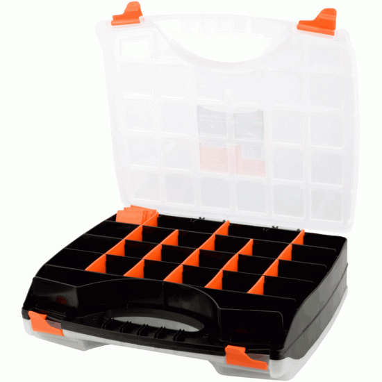 Plastic organizer tool box Over-all size 325x280x60 mm (AvtoDelo) 44311