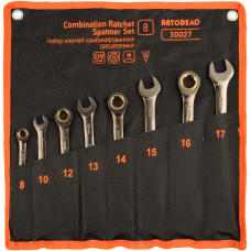 Combination ratchet wrench set straight Number of items 8 (AvtoDelo) 30027