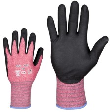 nitrile coated gloves, red Size 9 313210