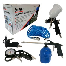 Pneumatic tools set 5pcs, SILVER Items quantity 5 pcs 330511