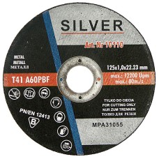 metal cutting wheel 125x1,0x22,2 SILVER Diametr 125 mm 331011