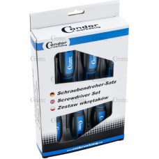 Set of TORX screwdrivers T10-T40, 7pcs, Condor Werkzeug, C11901 Items quantity 7 pcs 3411901