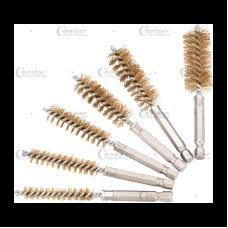 Brush set, brass, 1/4