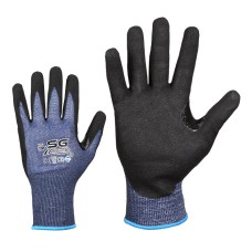 Modern cut-resistant work gloves, palm coated with rough foam nitrile, size:10 350008