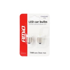 LED bulbs STANDARD T4W BA9s 3xSMD 7020 12V AMIO-01097 Voltage 12 v 3501097
