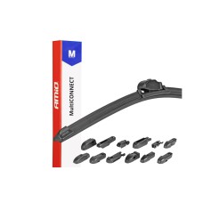 AMiO Multiconnect 16 inch 400 mm wiper blade, 12 adapters AMIO-01191 Length 350 mm 3501189