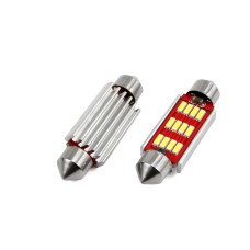 CANBUS 4014 12SMD Festoon C5W C10W C3W 41mm White 12V 24V AMIO-01291 LED Bulbs Voltage 12/24 v 3501291