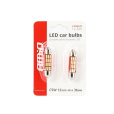 LED Bulbs CANBUS 4014 12SMD Festoon C5W C10W C3W 36mm White 12V 24V AMIO-01632 Voltage 12/24 v 3501632