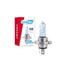 H4 12V 60/55W LumiTec Super White +120% AMIO-02137 Halogen lamp H4 12 V 60/55W Items quantity 1 pcs 3502137