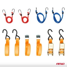 Set of transportation straps and elastic cords AMIO-03293 Items quantity 6 pcs 3503293