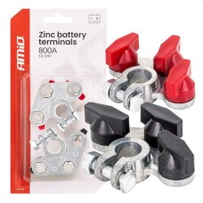 Zinc battery terminals 800A, 2 pcs. AMIO-04391 Voltage 12/24 v 3504391