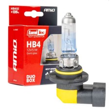 Halogen lamp HB4 12V 51W LumiTec NEXT GENERATION +135% DUO AMIO-04407 Items quantity 1 pcs 3504407