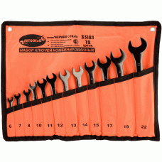 Combination wrench set Kitting 6, 7, 8, 10, 11, 12, 13, 14, 15, 17, 19, 22 мм (AvtoDelo) 35121