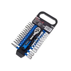 Set of 1/4' ratchet heads and bits 28 pr. 6-grit. 4-13mm.  1/4