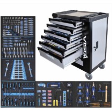 Tool cart (with tools) ; 7 drawers ASTA, V-T250E Items quantity 257 pcs 3644210