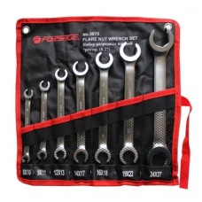 Set of split wrenches (rolling) , 7 pcs., PROFI (8x10,9x11,12x13,14x17,16x18,19x22,24x27 mm), FORSAGE, F-5075 (47330) Items quantity 7 pcs 3647330