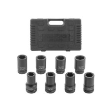 Set of deep 6-sided 8 pcs, 22, 24, 27, 30, 32, 36, 38, 41 mm, 1', in case ROCKFORCE RF-8081-5MPB (54619) Items quantity 8 pcs 3654619