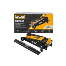 Two-cylinder roll-up jack, dual pump, low-profile hydraulic jack with rubberized grip on the handle, 3.0 t, 133–465 mm, JCB, F-TH33007, 56951 Items quantity 1 pcs 3656951