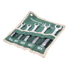 Set of cut wrenches (rolling) , 5pcs, (8x10,9x11,12x13,14x17,18x19mm) , ROCKFORCE RF-5058 (47273) Items quantity 5 pcs 3658340