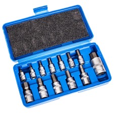 Inch bits 1/4',1/2', 3/8',HEX 13 pcs., ASTA Size 1/4',1/2', 3/8 3700221