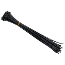 Set of plastic ties (clamps) 5x300mm 50pcs, ASTA A-CT53BK Items quantity 50 pcs 3700271