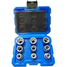 Set of TORX heads E4-E24 9 pcs., SATRA Size  E4-E24 370119