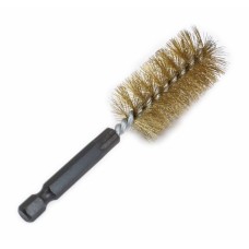 Steel brush-duster 25 mm with brass coating (under drill) SATRA L 25 mm 370206